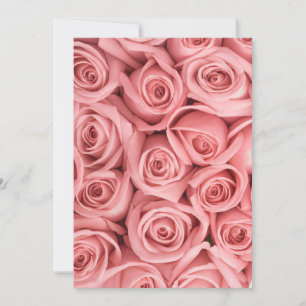 Blumen Rosa Rosen Dankeskarte