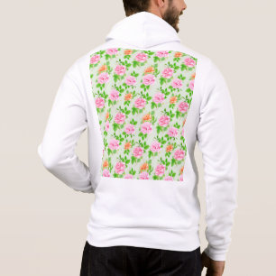 Blumen-Rosa-Rosen-Muster-23670 Hoodie