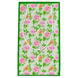 Blumen-Rosa-Rosen-Muster Kleine Geschenktüte