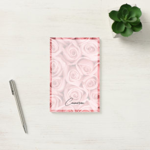 Blumen Rosa Rosen Post-it Klebezettel