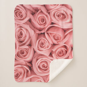 Blumen   Rosa Rosen Sherpadecke