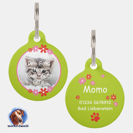 Blumen rosa rot | grüne Tiermarke 