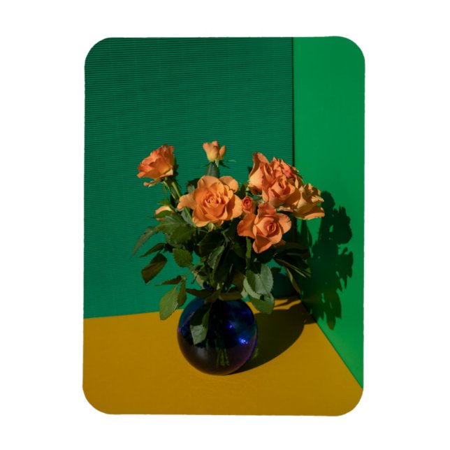 Blumen | Rose in Vase Magnet (Vertikal)