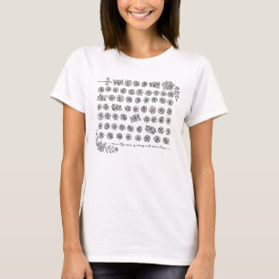 Blumen-Rosenkranz-Gebetsperlen - Gesegnete Mutter T-Shirt