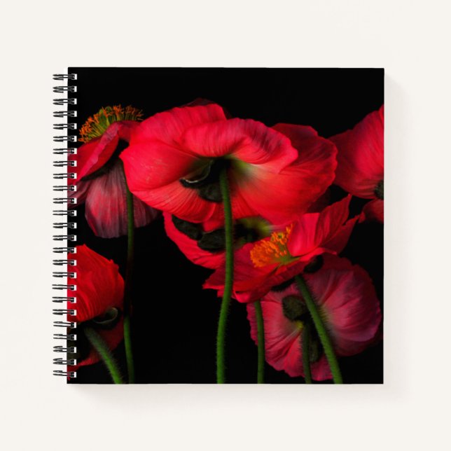 Blumen | Rote Pflaumen Notizbuch (Vorderseite)