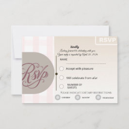 Blumen-RSVP-Karte | Benutzerdefinierte Hochzeits-A RSVP Karte