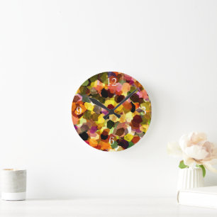 BLUMEN RUNDE WANDUHR