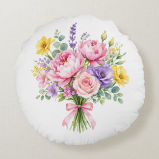 Blumen Rundes Kissen