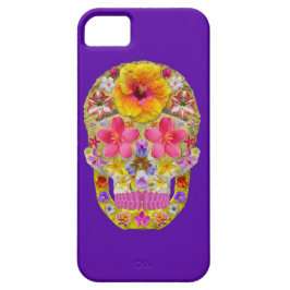 Blumen-Schädel 4 - tropisch iPhone 11 Hülle