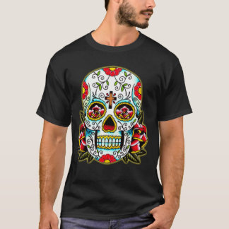 Blumen-Schädel T-Shirt