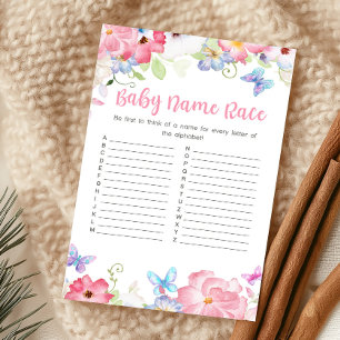 Blumen-Schmetterling-Babynamen-Ratespiel