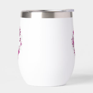 Blumen-Schmetterling-Stemless-Weinbecher