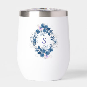 Blumen-Schmetterling-Stemless-Weinbecher