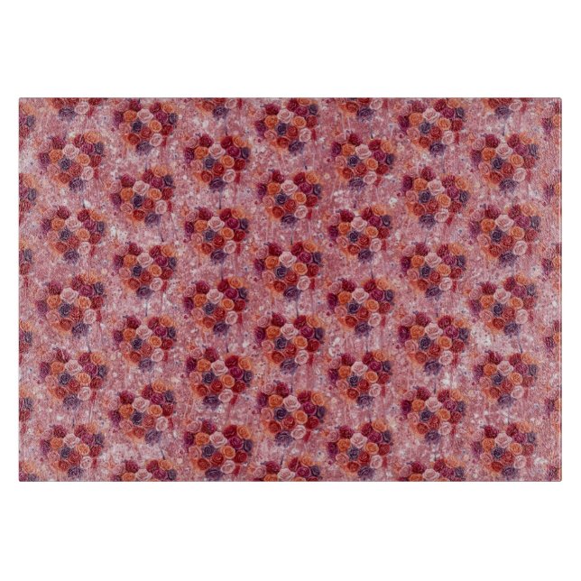 Blumen Schneidebrett (Vorderseite)
