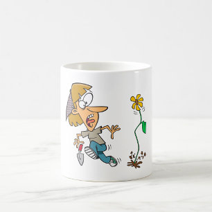Blumen-Schreck Kaffeetasse