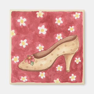 Blumen-Schuh - Magnet