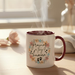 Blumen-Schwangerschaftstasse, Ein winziges menschl Kaffeetasse