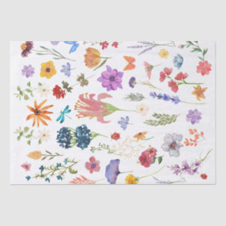 Blumen-Seidenpapier| Elegante Geschenkverpackung f Seidenpapier