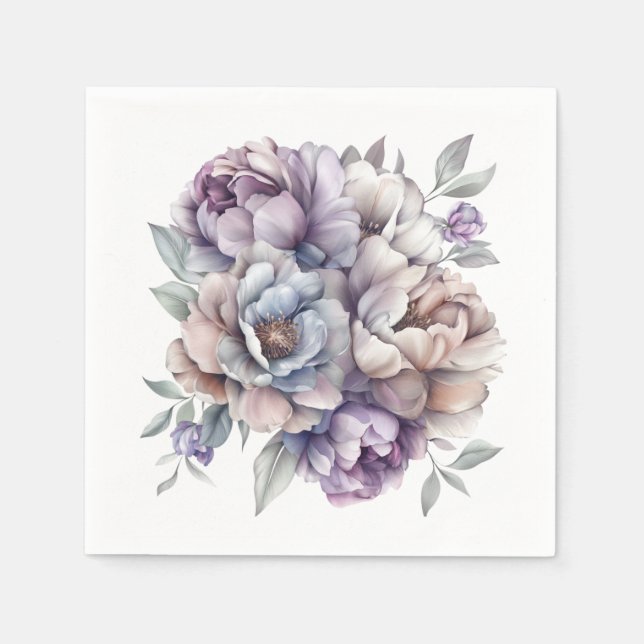 Blumen Serviette (Vorderseite)