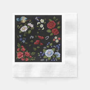 Blumen Serviette