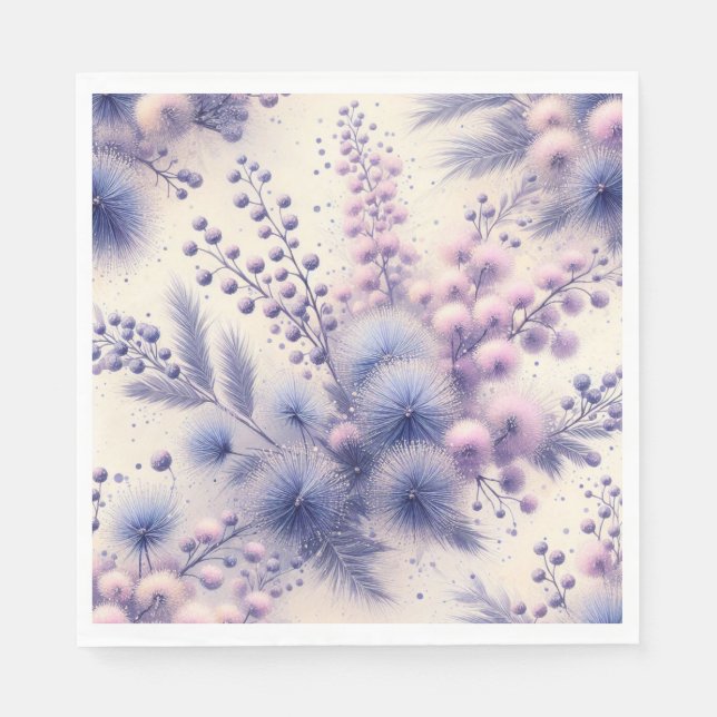 Blumen Serviette (Vorderseite)