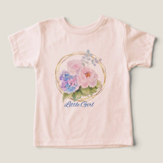 Blumen-Shirt für kleine Mädchen – Süßes rosa Blume