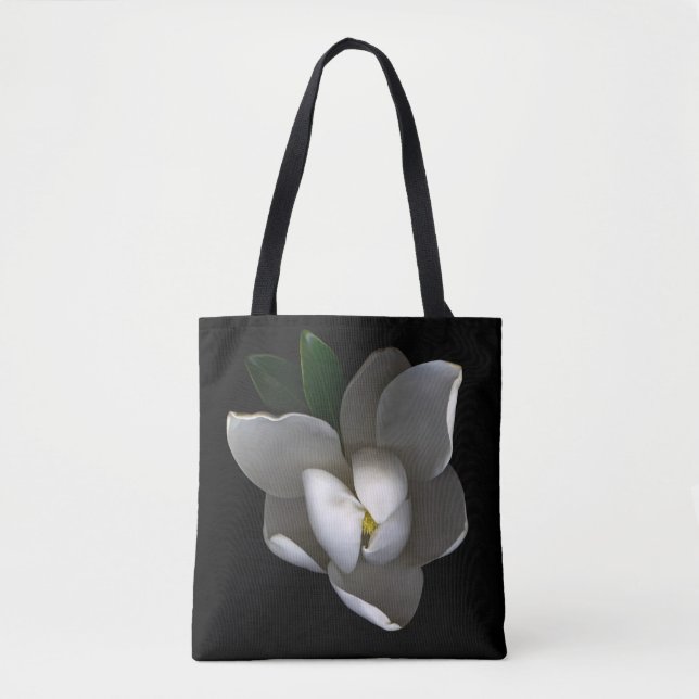 Blumen | Single White Magnolia Blossom Tasche (Vorderseite)