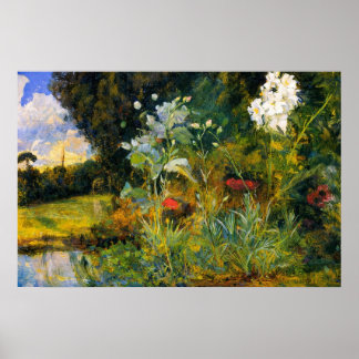 Blumen Skizze für The Enchanted Garden Poster