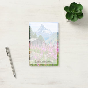 Blumen   Sommermatterhorn Schweiz Post-it Klebezettel