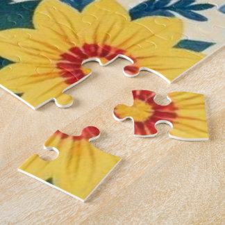 Blumen-Sonnenblumen-Volkskunst-Puzzle