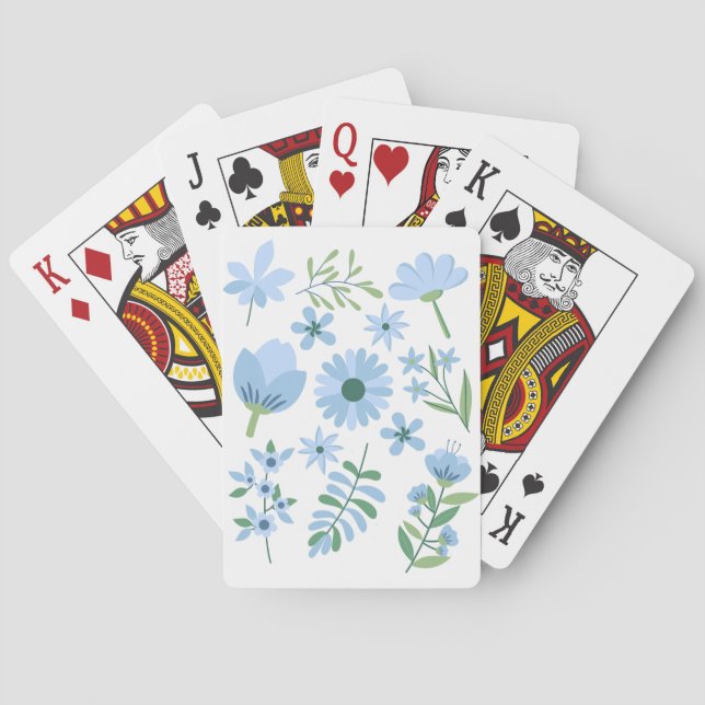 Blumen Spielkarten (Rückseite)