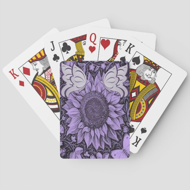 Blumen Spielkarten-Deck Spielkarten (Rückseite)