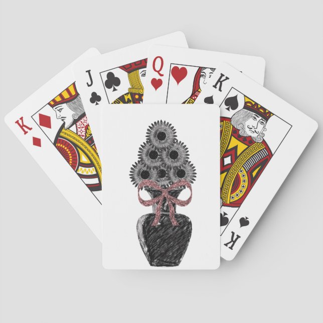 Blumen Spielkarten-Deck Spielkarten (Rückseite)