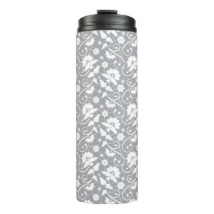 Blumen-Spitzenmuster Thermosbecher
