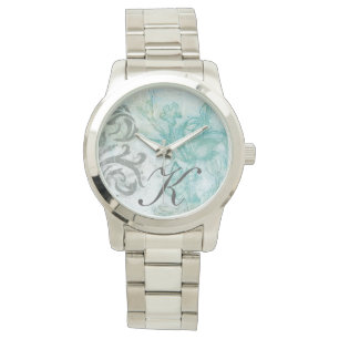 Blumen-Spray II des Monogramm-  Armbanduhr