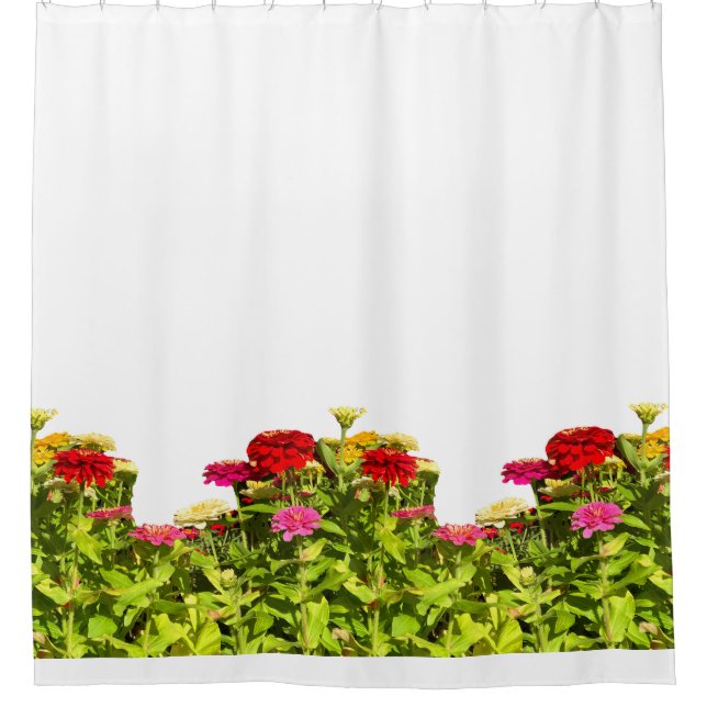 Blumen stehen hoch duschvorhang (Vorderseite)