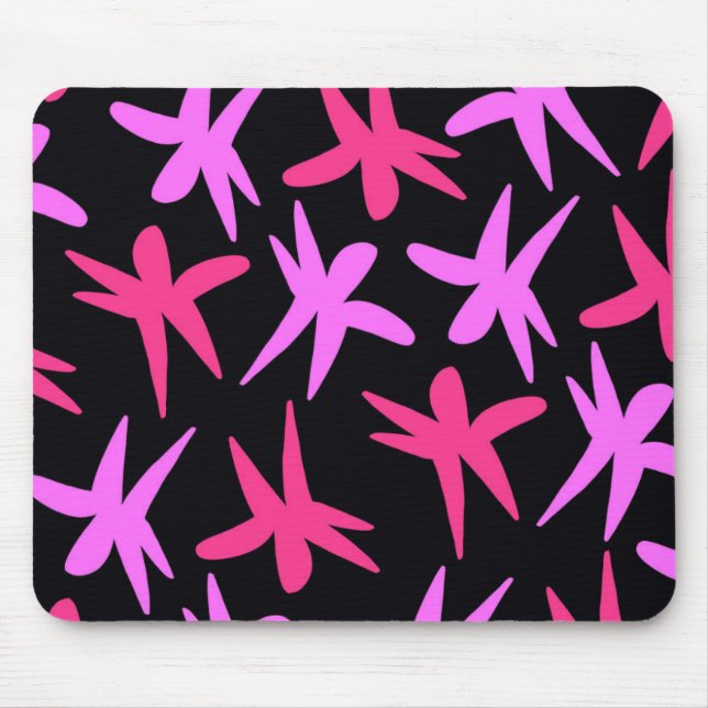 Blumen-Sterne Mousepad (Vorne)
