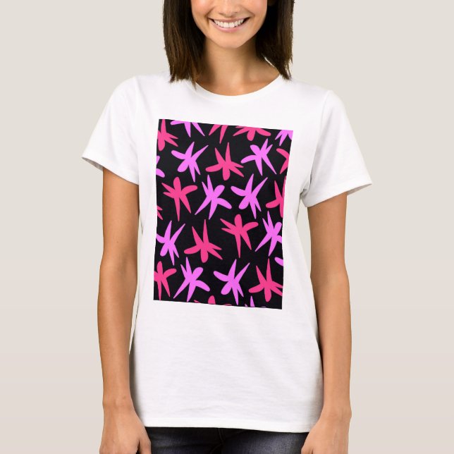Blumen-Sterne T-Shirt (Vorderseite)