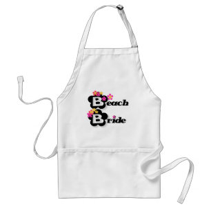 Blumen-Strand-Braut-T - Shirts und Geschenke Schürze