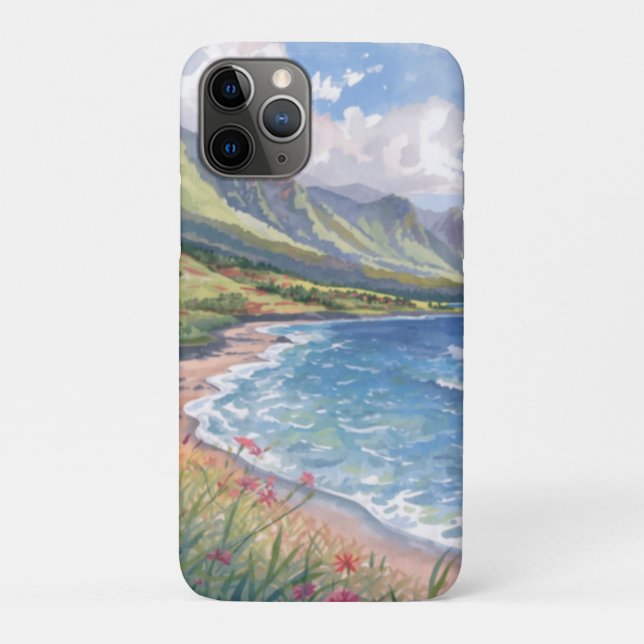 Blumen Strand Hawaii Case-Mate iPhone Hülle (Rückseite)