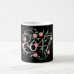 Blumen Subtil Anti Trump 8647 86 47 Boho Kaffeetasse