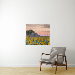 Blumen Sunflower Field Provence, Frankreich Wandteppich