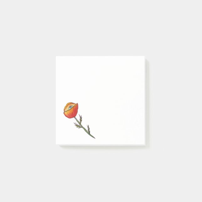 Blumen Surreal Art Post-it Notizen (Vorderseite)