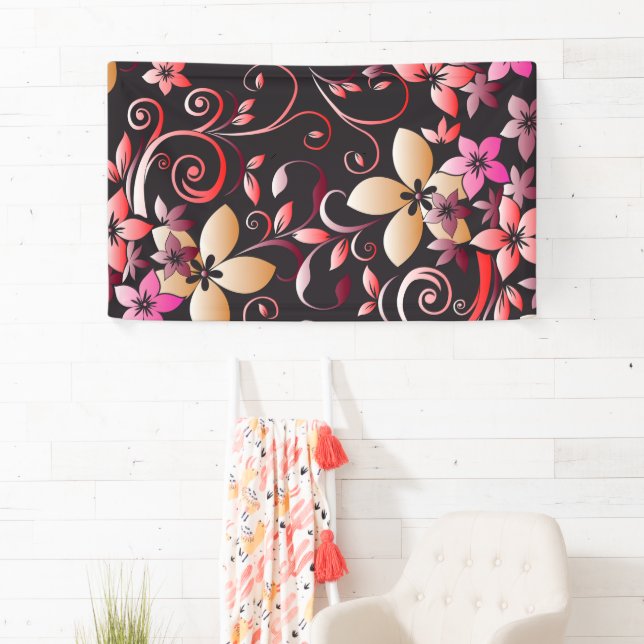 Blumen Tapete 7 Banner (Insitu)