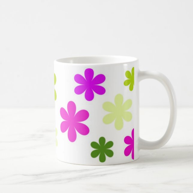 Blumen-Tasse Kaffeetasse (Rechts)