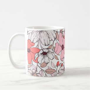 Blumen-Tasse Kaffeetasse