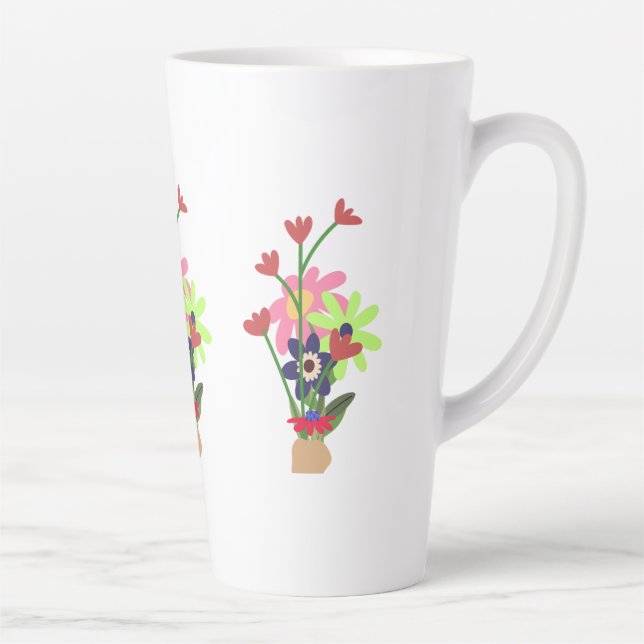 Blumen-Tasse  Milchtasse (Rechts)