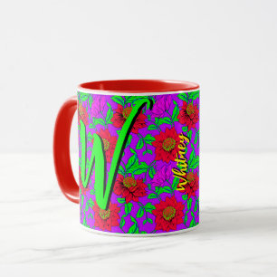 Blumen-Tasse mit schöner Blumengestaltung Tasse