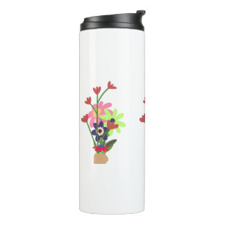 Blumen-Tasse Thermosbecher