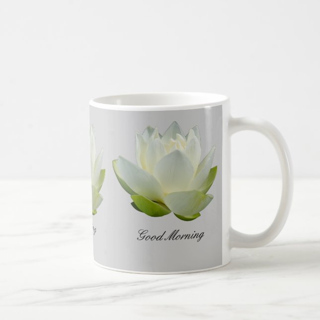 Blumen-Tassen des weißen Lotos Kaffeetasse (Rechts)